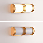 Modern Minimalist Acrylic & Iron Half-Round Long LED Wall Sconce Lamp For Outdoor