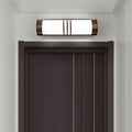Modern Minimalist Acrylic & Iron Half-Round Long LED Wall Sconce Lamp For Outdoor