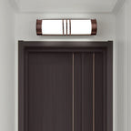 Modern Minimalist Acrylic & Iron Half-Round Long LED Wall Sconce Lamp For Outdoor