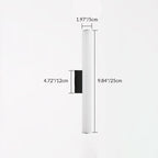 Modern Minimalist Acrylic Aluminum Cylindrical Strip LED Wall Sconce Lamp For Outdoor