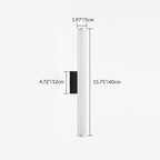 Modern Minimalist Acrylic Aluminum Cylindrical Strip LED Wall Sconce Lamp For Outdoor