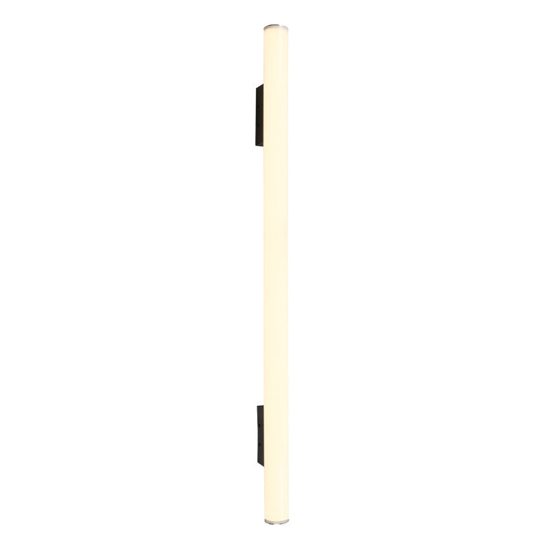 Modern Minimalist Acrylic Aluminum Cylindrical Strip LED Wall Sconce Lamp For Outdoor