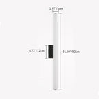 Modern Minimalist Acrylic Aluminum Cylindrical Strip LED Wall Sconce Lamp For Outdoor
