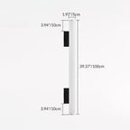 Modern Minimalist Acrylic Aluminum Cylindrical Strip LED Wall Sconce Lamp For Outdoor