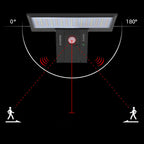 Lámpara LED de pared, moderna, minimalista, solar, impermeable, ABS y PC, rectangular, cola de ballena, para jardín y patio exterior