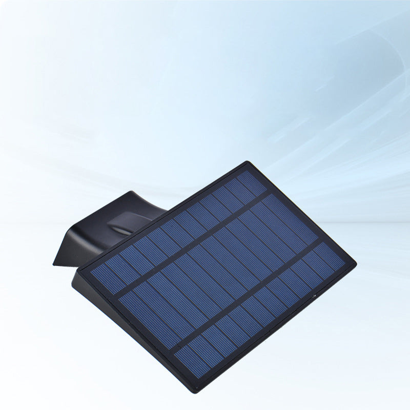 Lámpara LED de pared, moderna, minimalista, solar, impermeable, ABS y PC, rectangular, cola de ballena, para jardín y patio exterior