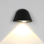 Lámpara de pared LED contemporánea de aluminio impermeable de estilo nórdico inspirada en un timbre, para patio exterior