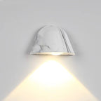 Lámpara de pared LED contemporánea de aluminio impermeable de estilo nórdico inspirada en un timbre, para patio exterior