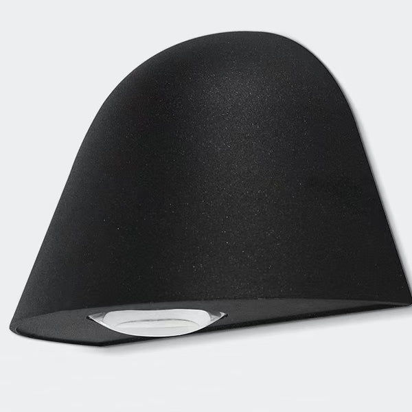 Lámpara de pared LED contemporánea de aluminio impermeable de estilo nórdico inspirada en un timbre, para patio exterior