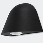Lámpara de pared LED contemporánea de aluminio impermeable de estilo nórdico inspirada en un timbre, para patio exterior