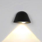 Lámpara de pared LED contemporánea de aluminio impermeable de estilo nórdico inspirada en un timbre, para patio exterior