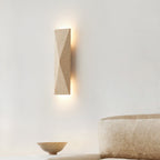 Lámpara de pared LED rectangular de travertino amarillo moderna minimalista para exteriores para jardín