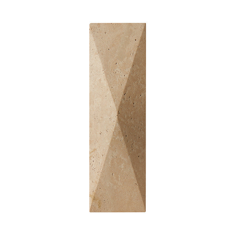 Lámpara de pared LED rectangular de travertino amarillo moderna minimalista para exteriores para jardín