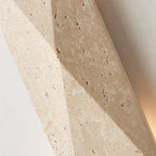 Lámpara de pared LED rectangular de travertino amarillo moderna minimalista para exteriores para jardín