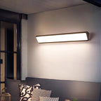 Lámpara de pared LED moderna, minimalista, impermeable, cuadrada, de aluminio y acrílico para patio exterior