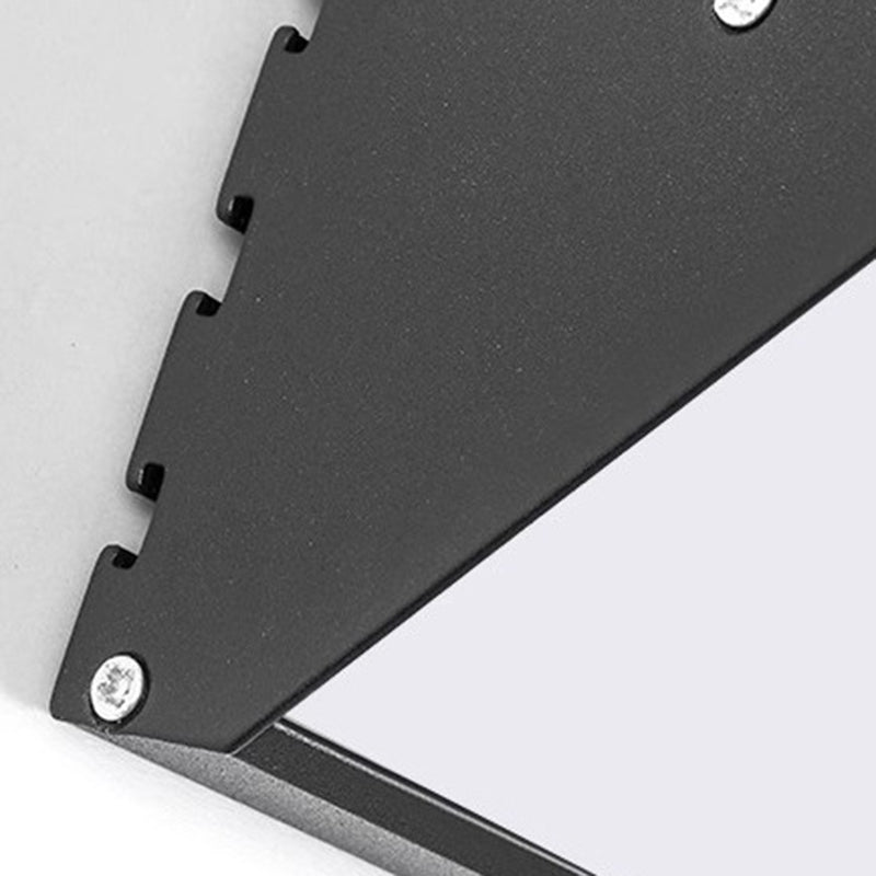 Lámpara de pared LED moderna, minimalista, impermeable, cuadrada, de aluminio y acrílico para patio exterior