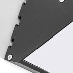 Lámpara de pared LED moderna, minimalista, impermeable, cuadrada, de aluminio y acrílico para patio exterior