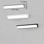 Lámpara de pared LED moderna, minimalista, impermeable, cuadrada, de aluminio y acrílico para patio exterior