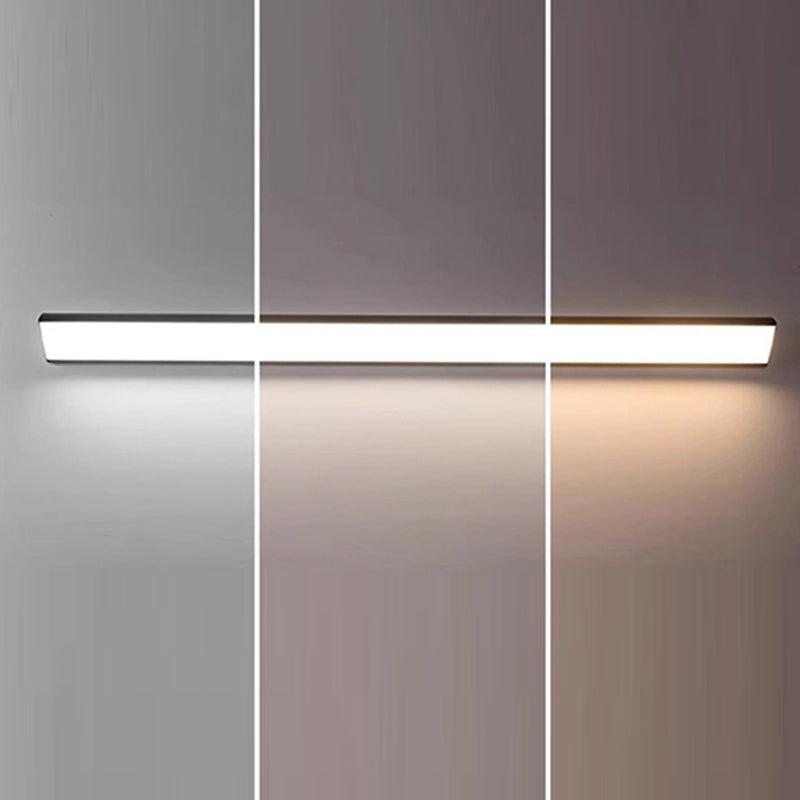 Lámpara de pared LED moderna, minimalista, impermeable, cuadrada, de aluminio y acrílico para patio exterior
