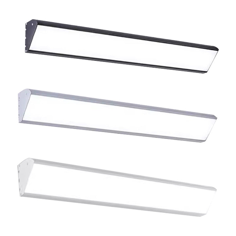 Lámpara de pared LED moderna, minimalista, impermeable, cuadrada, de aluminio y acrílico para patio exterior