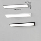 Lámpara de pared LED moderna, minimalista, impermeable, cuadrada, de aluminio y acrílico para patio exterior
