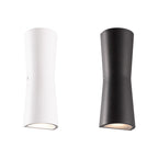 Modern Minimalist Outdoor Waterproof Round Cylindrical Glass Iron LED Wall Scone Lamp For Garden