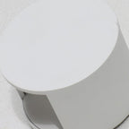 Aplique de pared LED de cristal y aluminio redondo de simplicidad moderna para patio exterior