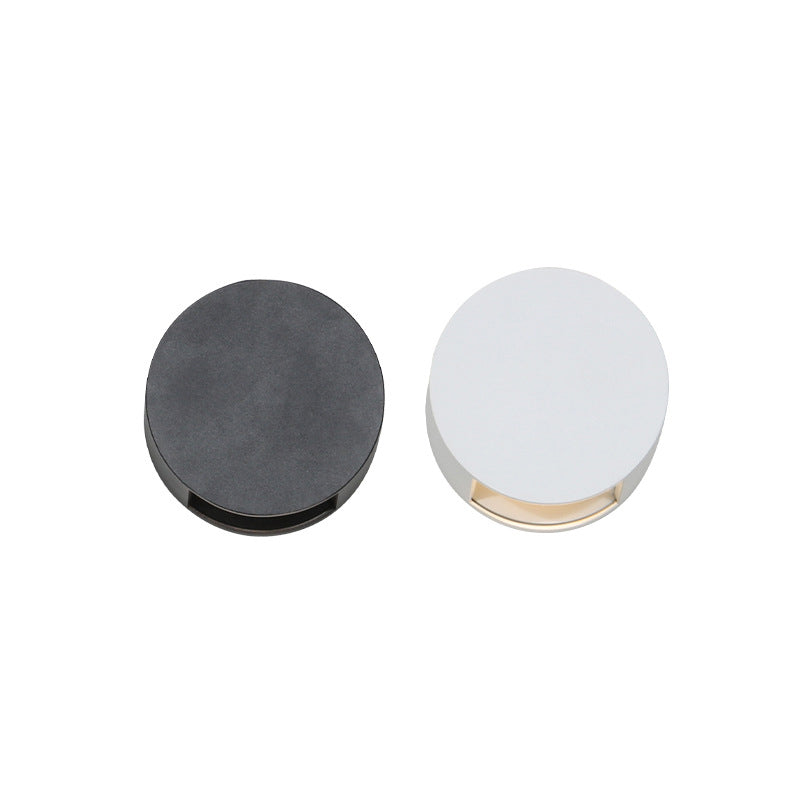 Aplique de pared LED de cristal y aluminio redondo de simplicidad moderna para patio exterior