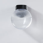 Modern Simplicity Waterproof Orb Polycarbonate Acrylic 1-Light Wall Sconce Lamp For Outdoor Patio