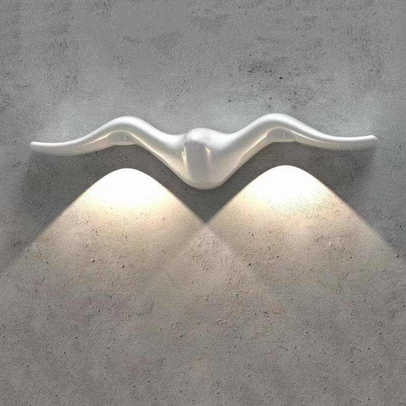 Contemporary Creative Waterproof Line Wave Aluminum LED Wall Sconce Lamp For Outdoor Patio