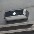 Modern Simplicity Solar Waterproof Rectangular ABS PC LED Wall Sconce Lamp For Outdoor Patio