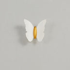 Lámpara aplique de pared LED de aluminio con diseño de mariposa, minimalista moderna e impermeable, para patio exterior