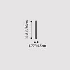 Lámpara de pared LED moderna, minimalista, impermeable, de aluminio acrílico, larga, para patio exterior