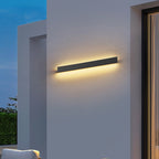 Lámpara de pared LED moderna, minimalista, impermeable, de aluminio acrílico, larga, para patio exterior