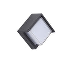 Lámpara de pared LED moderna minimalista impermeable de plástico acrílico redondo cuadrado para jardín