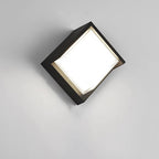 Lámpara de pared LED moderna minimalista impermeable de plástico acrílico redondo cuadrado para jardín
