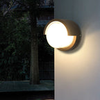 Lámpara de pared LED moderna minimalista impermeable de plástico acrílico redondo cuadrado para jardín