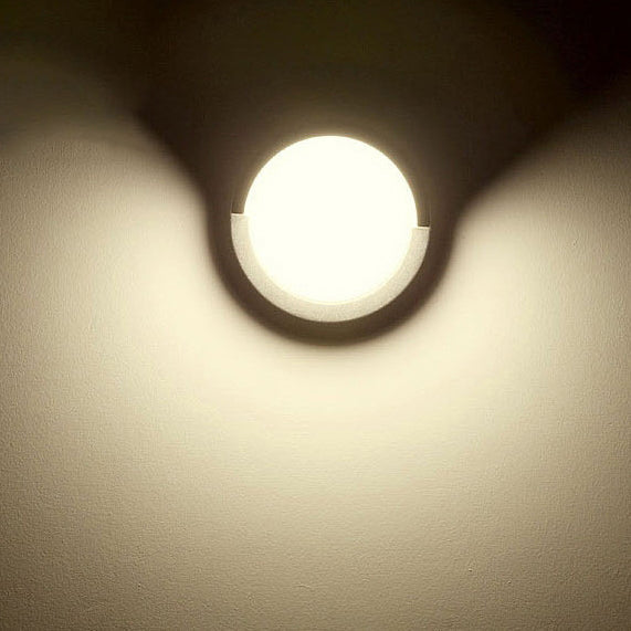 Lámpara de pared LED moderna minimalista impermeable de plástico acrílico redondo cuadrado para jardín