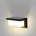 Modern Minimalist Rectangular Waterproof Aluminum LED Wall Sconce Lamp For Outdoor Patio