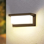 Modern Minimalist Rectangular Waterproof Aluminum LED Wall Sconce Lamp For Outdoor Patio