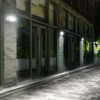 Modern Minimalist Solar Waterproof Rectangle Trapezoidal Stainless Steel PC LED Outdoor Wall Sconce Lamp For Garden