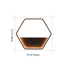 Lámpara de pared LED de exterior de acero inoxidable y aluminio, contemporánea, escandinava, impermeable, redonda, hexagonal, semicircular, trapezoidal, para jardín
