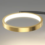 Contemporary Scandinavian Branch Round Iron Acrylic LED Semi-Flush Mount Ceiling Light For Living Room