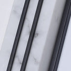 Lámpara de pared LED rectangular larga de acero inoxidable y resina, impermeable, moderna y minimalista, para patio exterior