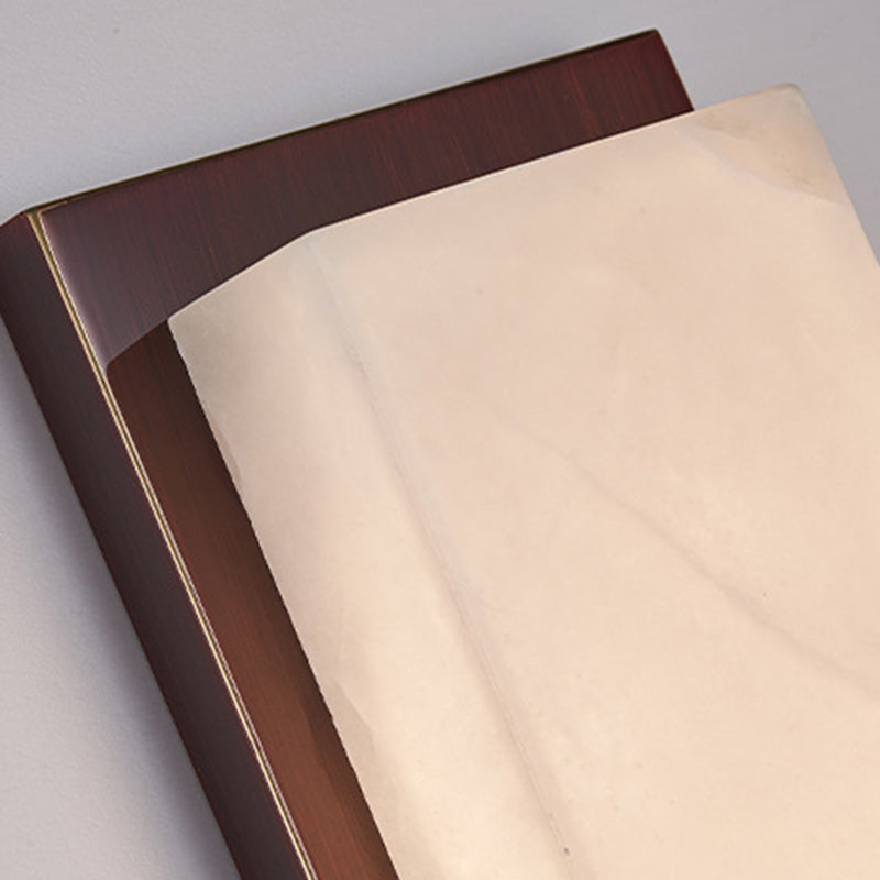 Lámpara de pared LED impermeable de latón con diseño tradicional chino de bambú y urraca, con pantalla de mármol, para pasillo