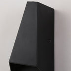 Lámpara de pared LED moderna minimalista de aluminio trapezoidal con iluminación ascendente y descendente para jardín