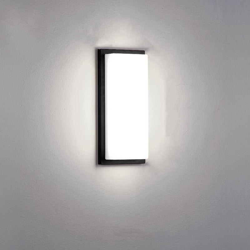 Modern Simplicity Square ABS LED Waterproof Outdoor Wall Sconce Lamp For Garden