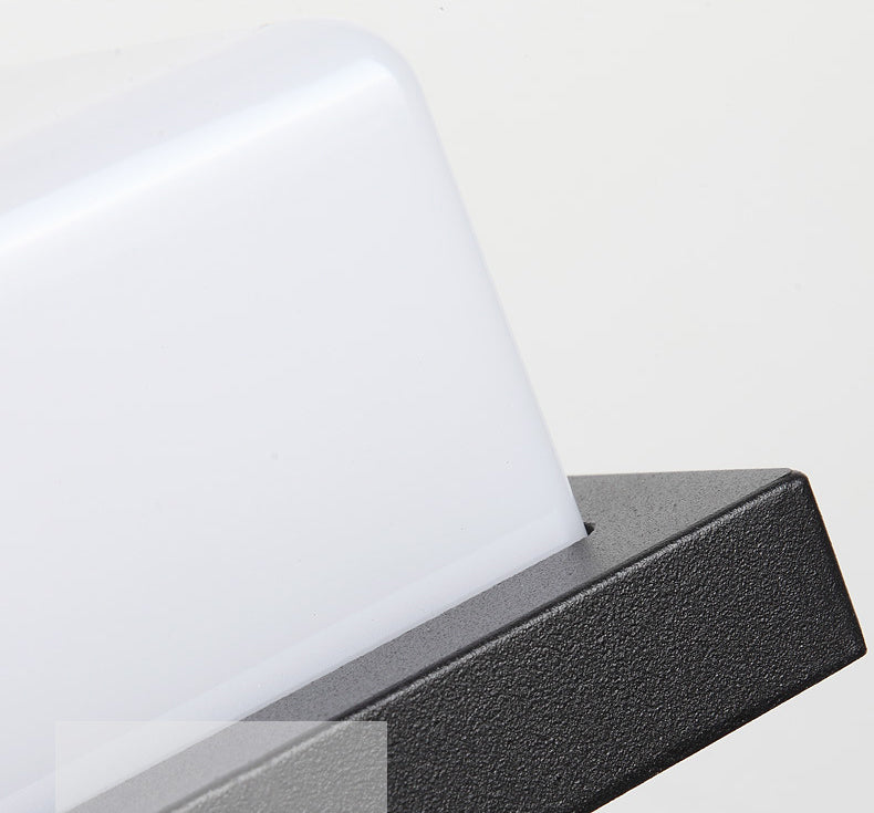 Modern Simplicity Square ABS LED Waterproof Outdoor Wall Sconce Lamp For Garden