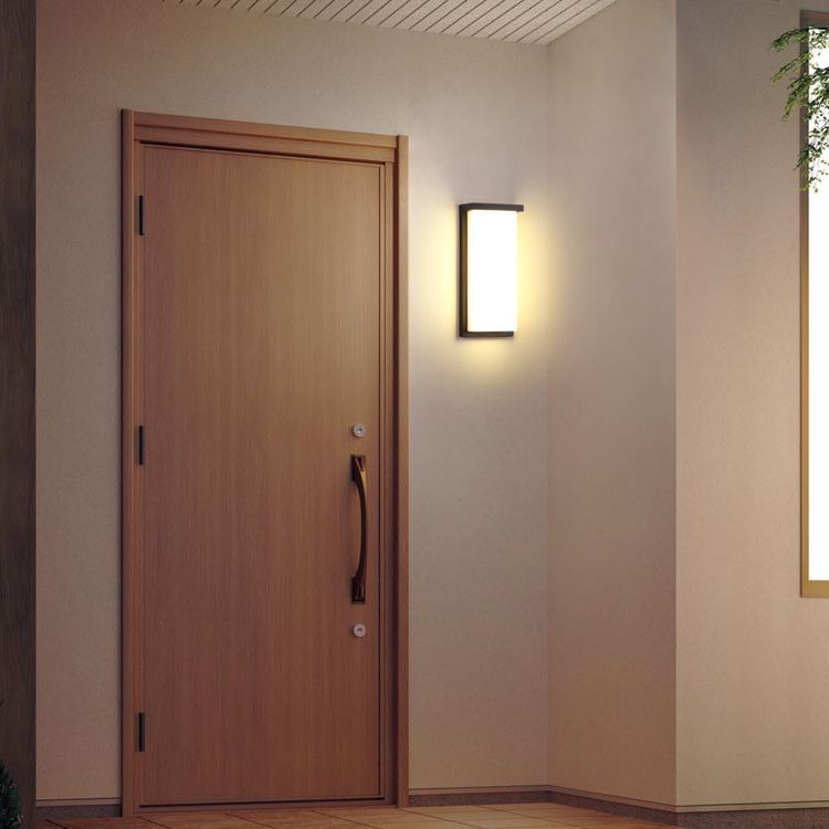 Modern Simplicity Square ABS LED Waterproof Outdoor Wall Sconce Lamp For Garden