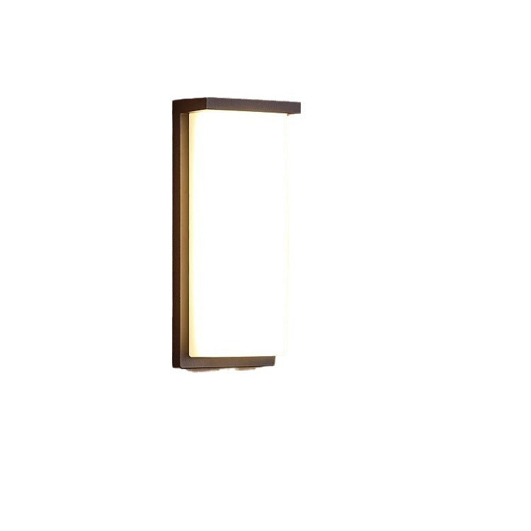 Modern Simplicity Square ABS LED Waterproof Outdoor Wall Sconce Lamp For Garden